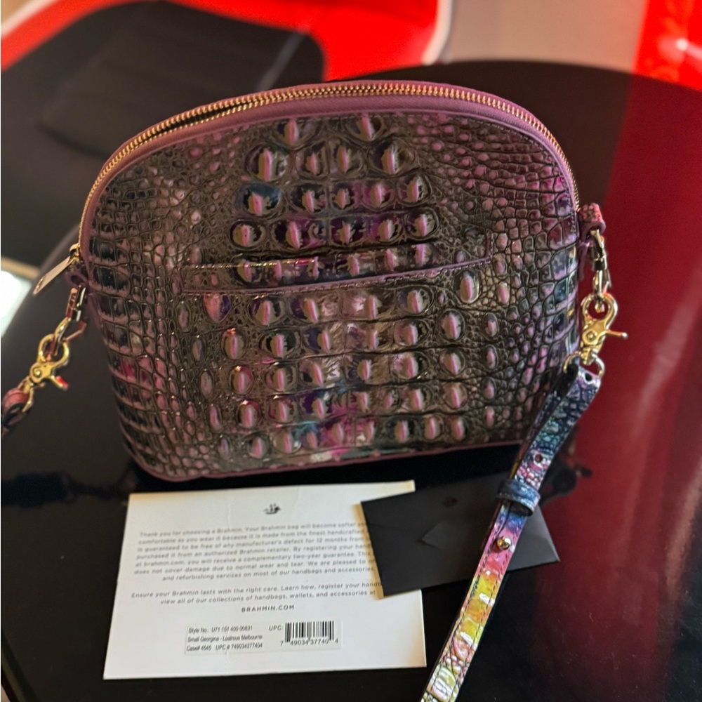 Crossbody Brahmin beautiful multicolor purse 
Smoke freee and pet free home